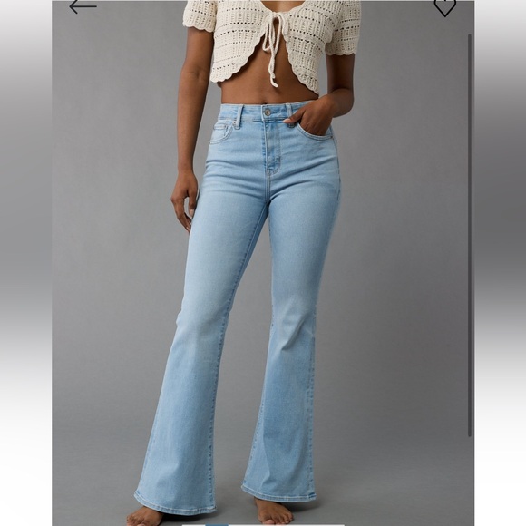 American Eagle Outfitters Denim - American Eagle next level stretch super high rise flare size 0